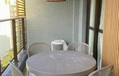 Imagem: O apartamento possui 1 Dormitório, 1 Banheiro, 1 Vaga na garagem