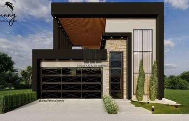 Imagem: A casa possui 3 Dormitórios, 4 Banheiros, 2 Vagas na garagem