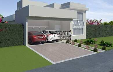 Imagem: A casa em condomínio possui 3 Dormitórios, 2 Banheiros, 4