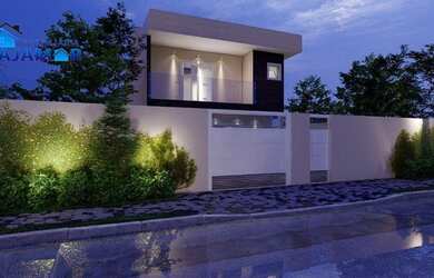 Imagem: A casa possui 3 Dormitórios, 3 Banheiros, 2 Vagas na garagem