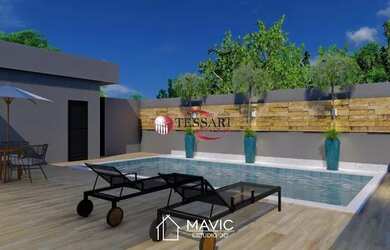 Imagem 15: Casa nova para vender no Condomínio Damha 1 com 5 Suítes sendo uma com...