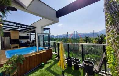 Imagem: O apartamento na cobertura possui 4 Dormitórios, 1 Banheiro