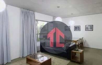 Imagem: O apartamento possui 1 Dormitório, 1 Banheiro, 1 Vaga na garagem