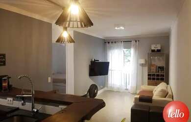 Imagem: O apartamento possui 1 Dormitório, 1 Banheiro, 1 Vaga na garagem