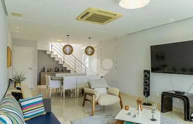 Imagem: O apartamento na cobertura possui 5 Dormitórios, 4 Banheiros