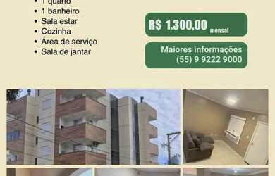 Imagem: O apartamento possui 1 Dormitório, 1 Banheiro, 45m² de Área