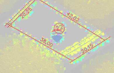 Imagem: O terreno possui 808m² de Área e está localizado em Parque