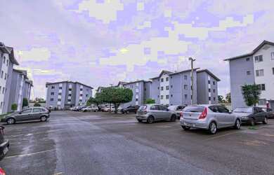 Imagem: O apartamento possui 2 Dormitórios, 1 Banheiro, 1 Vaga na garagem