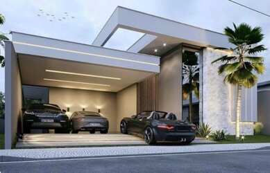 Imagem: A casa possui 3 Dormitórios, 3 Banheiros, 4 Vagas na garagem