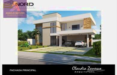 Imagem: A casa em condomínio possui 4 Dormitórios, 5 Banheiros, 3