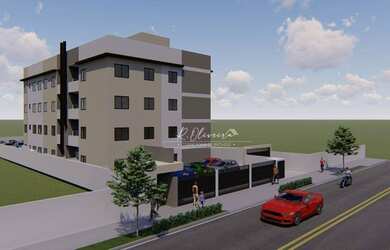 Imagem: O apartamento possui 2 Dormitórios, 1 Banheiro, 1 Vaga na garagem