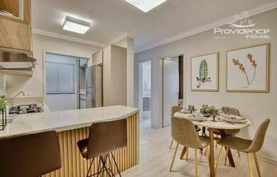 Imagem: O apartamento possui 2 Dormitórios, 1 Banheiro, 1 Vaga na garagem