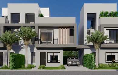 Imagem 3: Sobrados de alto padrão com terraço