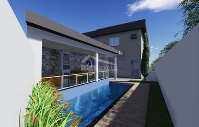 Imagem: A casa possui 3 Dormitórios, 3 Banheiros, 2 Vagas na garagem