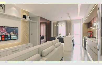 Imagem: O apartamento possui 2 Dormitórios, 1 Banheiro, 1 Vaga na garagem