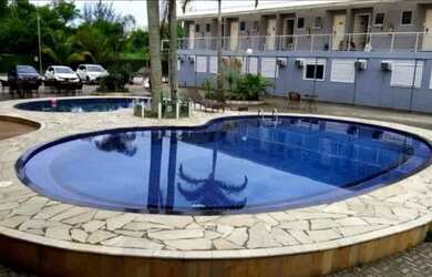 Imagem: O apartamento possui 1 Dormitório, 1 Banheiro, 2 Vagas na garagem