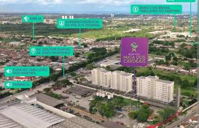 Imagem: O apartamento possui 2 Dormitórios, 2 Banheiros, 1 Vaga na