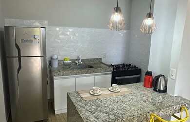 Imagem: A kitnet possui 1 Dormitório, 1 Banheiro, 1 Vaga na garagem