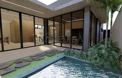 Imagem: A casa possui 4 Dormitórios, 5 Banheiros, 2 Vagas na garagem