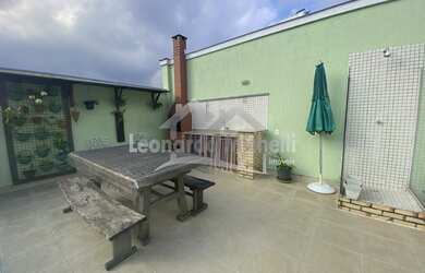 Imagem: O apartamento na cobertura possui 3 Dormitórios, 5 Banheiros