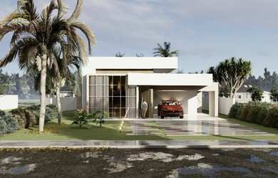 Imagem: A casa em condomínio possui 3 Dormitórios, 4 Banheiros, 4