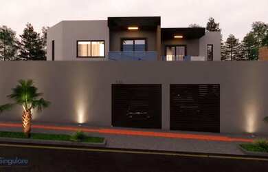 Imagem: A casa possui 3 Dormitórios, 2 Banheiros, 2 Vagas na garagem