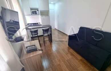 Imagem: O studio possui 1 Dormitório, 1 Banheiro, 1 Vaga na garagem