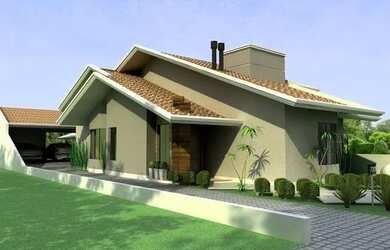 Imagem: A casa possui 3 Dormitórios, 3 Banheiros, 2 Vagas na garagem