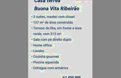 Imagem 5: Casa 3 suítes Condomínio Buona Vita Ribeirão- Em Obras