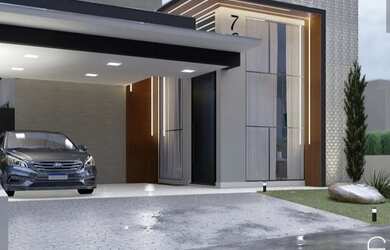 Imagem: A casa em condomínio possui 3 Dormitórios, 3 Banheiros, 4