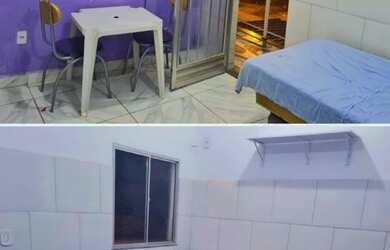 Imagem: A kitnet possui 1 Dormitório, 1 Banheiro, 1 Vaga na garagem