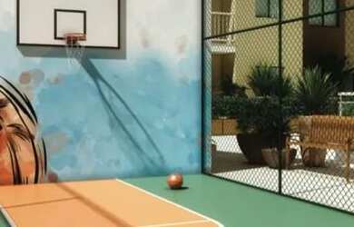 Imagem: O apartamento possui 2 Dormitórios, 1 Banheiro, 1 Vaga na garagem