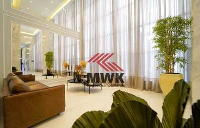 Imagem: O apartamento possui 1 Dormitório, 1 Banheiro, 1 Vaga na garagem