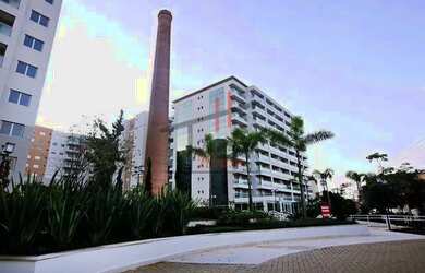 Imagem: O apartamento possui 1 Dormitório, 2 Banheiros, 1 Vaga na garagem