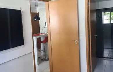 Imagem: O apartamento possui 1 Dormitório, 1 Banheiro, 1 Vaga na garagem