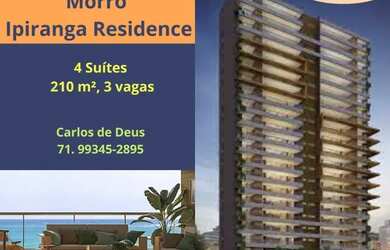 Imagem 1: Morro Ipiranga Residence, 4 suítes, 210 m², 3 vagas, infraestrutura , na Barra