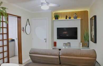 Imagem: O apartamento possui 2 Dormitórios, 1 Banheiro, 1 Vaga na garagem