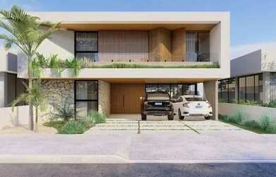 Imagem: A casa em condomínio possui 4 Dormitórios, 5 Banheiros, 5