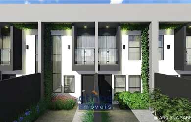 Imagem: A casa possui 2 Dormitórios, 1 Banheiro, 2 Vagas na garagem