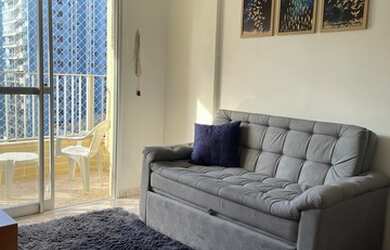 Imagem: O apartamento possui 1 Dormitório, 2 Banheiros, 1 Vaga na garagem