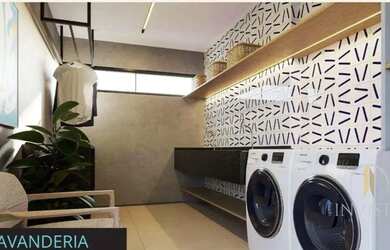 Imagem: O apartamento possui 1 Dormitório, 1 Banheiro, 1 Vaga na garagem