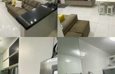 Imagem: O apartamento possui 2 Dormitórios, 1 Banheiro, 1 Vaga na garagem