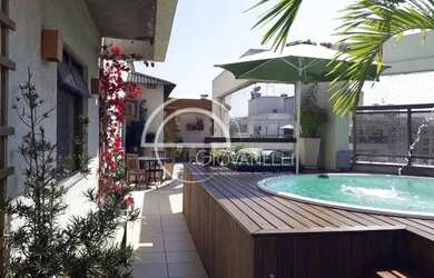 Imagem: O apartamento na cobertura possui 2 Dormitórios, 2 Banheiros