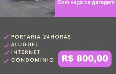 Imagem: O apartamento possui 2 Dormitórios, 1 Banheiro, 1 Vaga na garagem