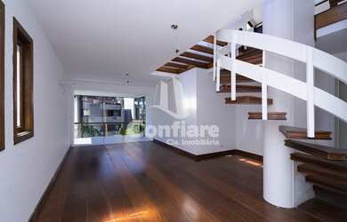 Imagem: O apartamento na cobertura possui 3 Dormitórios, 4 Banheiros