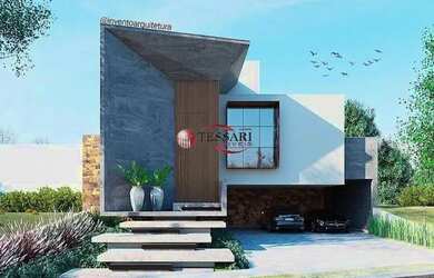 Imagem: A casa em condomínio possui 4 Dormitórios, 5 Banheiros, 3