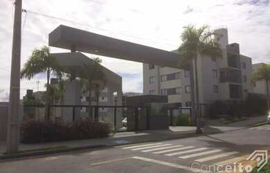 Imagem: O apartamento possui 1 Dormitório, 1 Banheiro, 1 Vaga na garagem