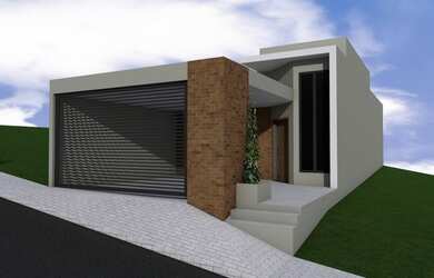 Imagem: A casa possui 3 Dormitórios, 2 Banheiros, 2 Vagas na garagem