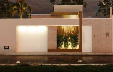 Imagem: A casa possui 3 Dormitórios, 2 Banheiros, 1 Vaga na garagem