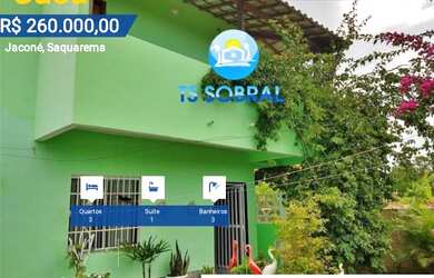 Imagem: A casa possui 3 Dormitórios, 3 Banheiros, 3 Vagas na garagem